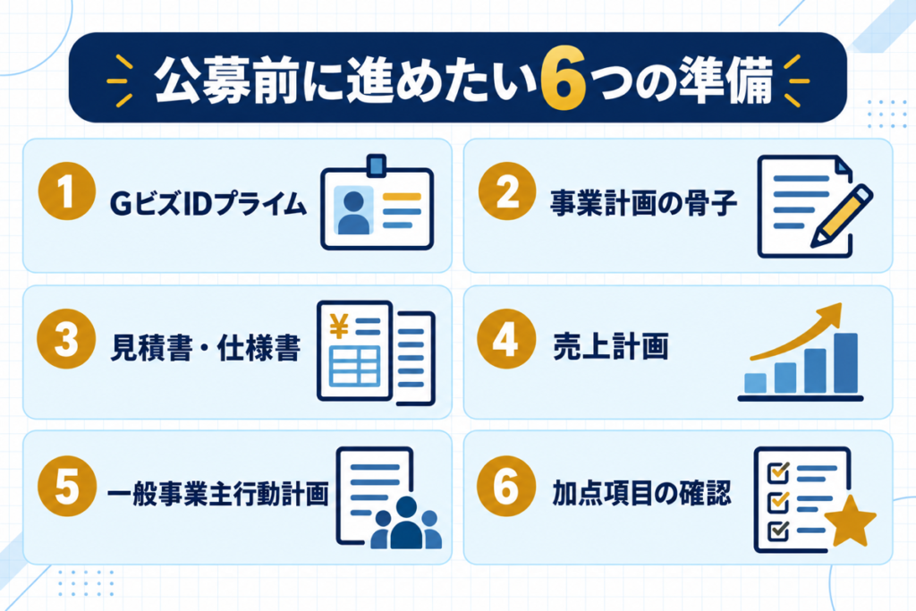 省力化投資補助金　公募前に進めたい6つの準備